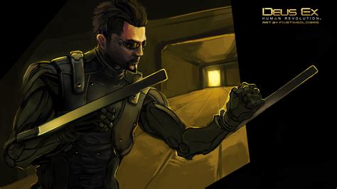 Adam Jensen Wallpaper By Fivetinsoldiers On Deviantart Deus Ex