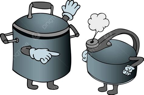 Pot Calling The Kettle Black Illustration Drawn Kettle Vector Illustration Drawn Kettle Png