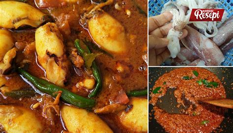 Cara Masak Kari Sotong Tanpa Santan Ala Mamak Serious Sedap Dan Rasa