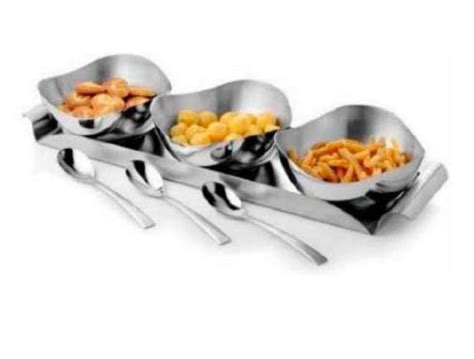 Stainless Steel Lotus Euro Bowl Set Of King International