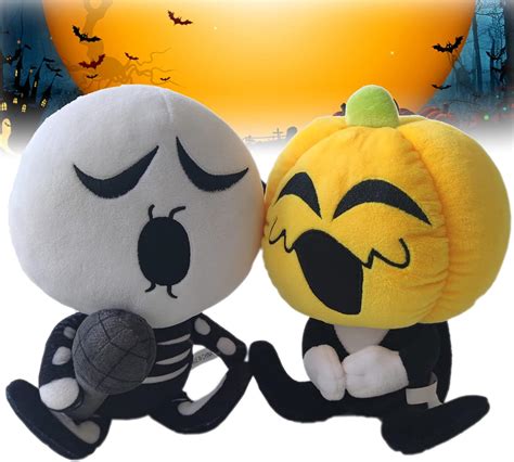 Spooky Month Skid And Pump Friday Night Funkin Plush Toy Soft Stuffed