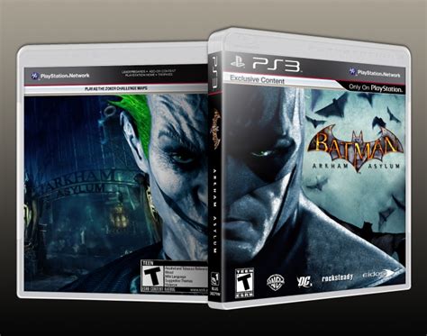 Batman Arkham Asylum Playstation 3 Box Art Cover By Solid Romi