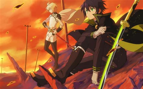 Owari No Seraph Mikaela Hyakuya Yuichiro Hyakuya Personajes De Anime