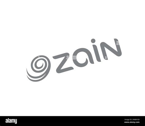 Zain Group, rotated logo, white background Stock Photo - Alamy