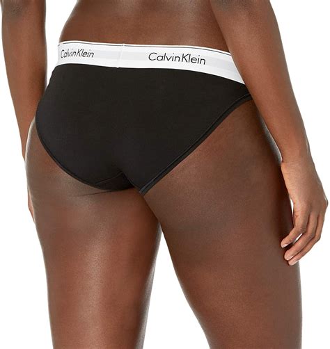 Buy Calvin Klein Women S Modern Cotton Bikini Black Large Online At