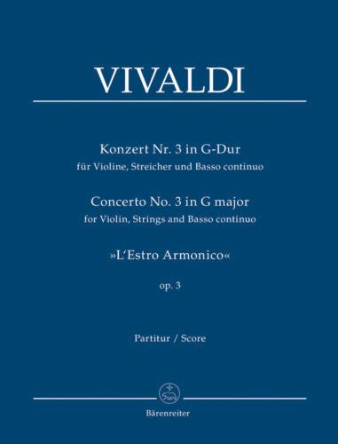 Concerto III Aus LEstro Armonico Op 3 Antonio Vivaldi Partitur