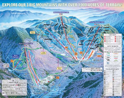 2014 15 Smugglers Notch Trail Map New England Ski Map Database