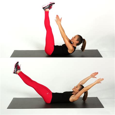 V Crunch | Best Cardio Bodyweight Exercises | POPSUGAR Fitness Photo 41