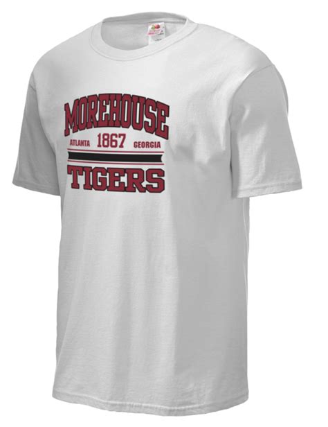 Morehouse College Tigers Fruit Of The Loom Mens 5oz Cotton T Shirt