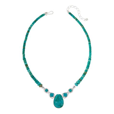 Jay King Alicia Turquoise Bib Style Beaded Necklace Hsn