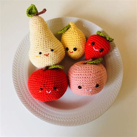 Frutas Em Amigurumi Elo Produtos Especiais