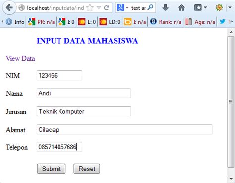 Input Data Ke Database Dengan PHP Dan MySQL Smart Blog