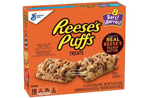 Reeses Puffs Treats Bars 8 Pack 192g