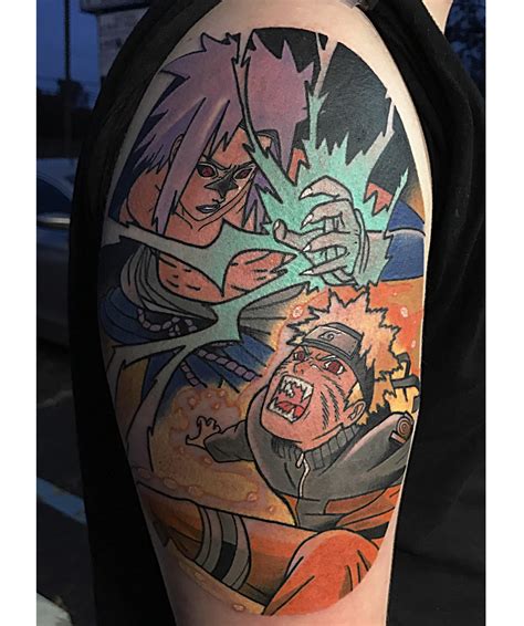 Naruto Vs Sasuke By Chris Mesi At Relic Tattoo In Horsham PA R Tattoos