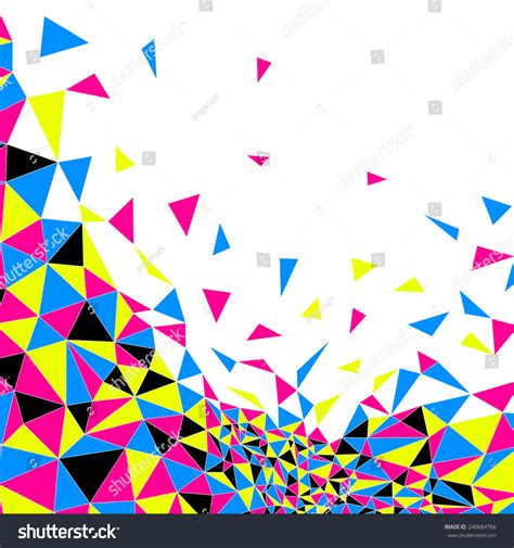 Abstract Background Cmyk Cyan Magenta Yellow Stock Illustration ...