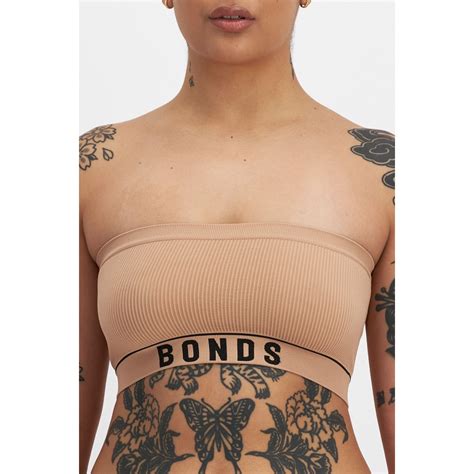 Bonds Women S Retro Rib Tube Crop Nude BIG W