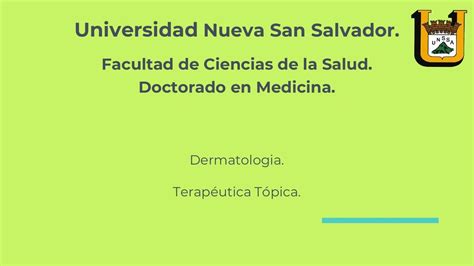 Terapéutica Dermatologica Alcides García Udocz