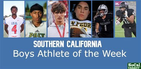 Vote Southern California Boys Athlete Of The Week September 23