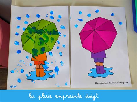 Automne Pluie Empreinte Doigt Le Blog De Nounoucoindespetits