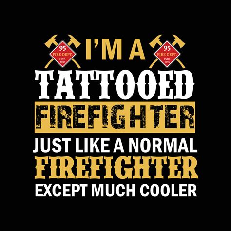 Firefighter T-shirt Design 21207083 Vector Art at Vecteezy