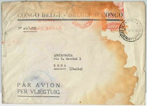 41931 BELGIAN CONGO Belgian Postal History LETTER With Beautiful