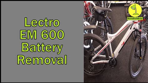 Lectro Em Electric Bike Battery Removal E Bike Youtube