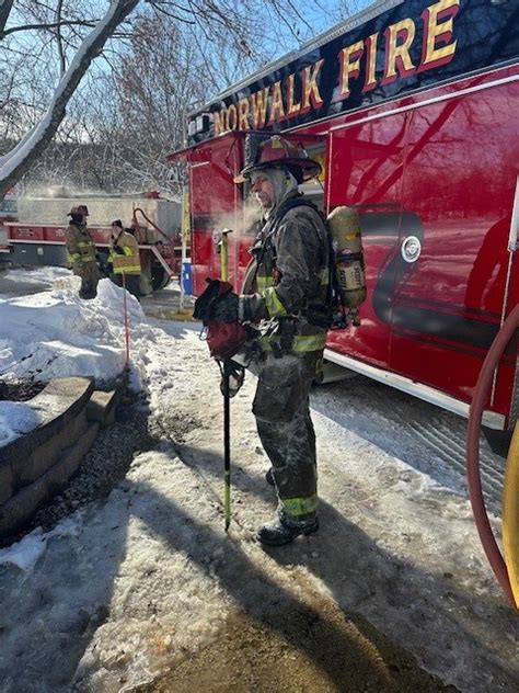 Frigid Cold Drifted Over Roads Caused Problems For Firefighters While