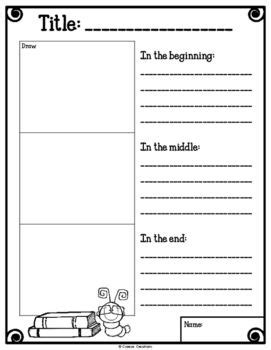 Free Graphic Organizer For Beginning Middle And End Writing Mini