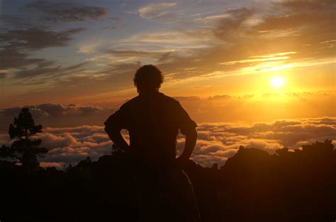 Free Images Man Sea Horizon Silhouette Mountain Cloud Sky Sun