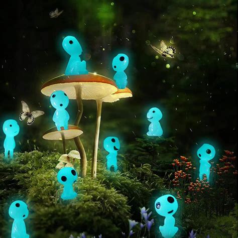 Princess Mononoke Kodama Tree Spirits Luminous Figures 10pcsset