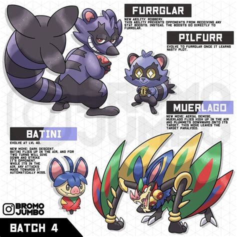 M Romo On Instagram The Last Batch Of Dark Type Fakemon Are Finally