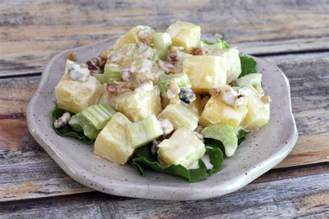 Pineapple Salad with Walnuts Recipe