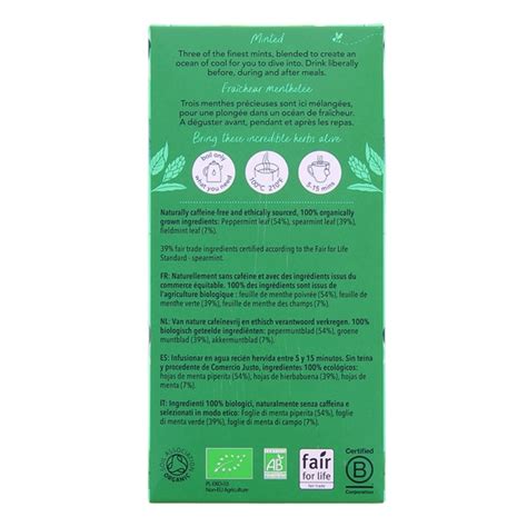 Infusion Trois Menthes Bio X Sachets Pukka Illicopharma