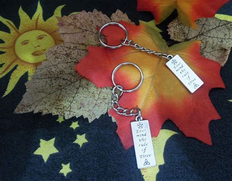 Wiccan Rede Keychain Wiccan Rede Rule Of Three Ever Mind Etsy