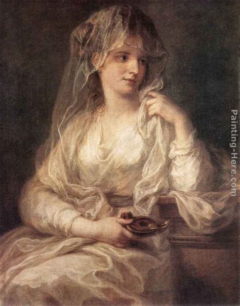 Angelica Kauffmann Portrait Of A Woman Dressed As Vestal Virgin