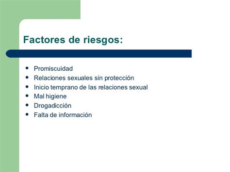 Factores Que Inciden De Las Enfermedades Sexuales