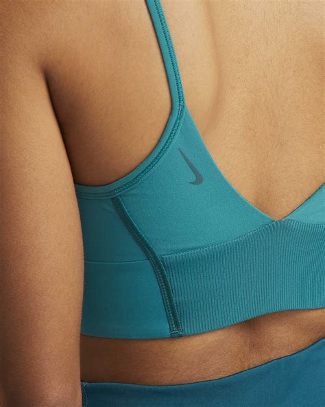 Nike Yoga Indy Womens Light Support Padded Longline Sports Bra Nike Bg