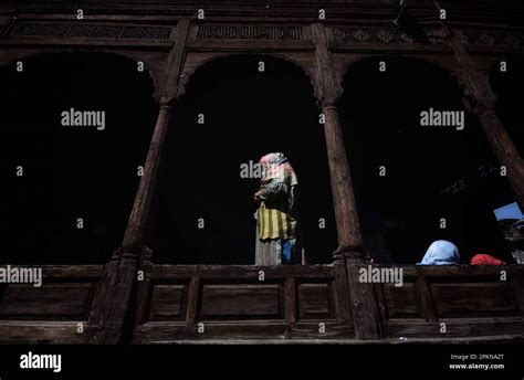 Srinagar India Th Apr Kashmiri Muslim Woman Pray At The