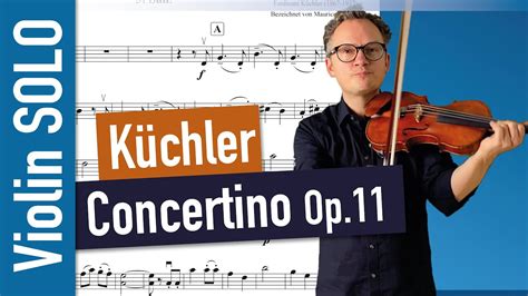 Küchler Concertino Op 11 3nd Movement VIOLIN ONLY violin sheet