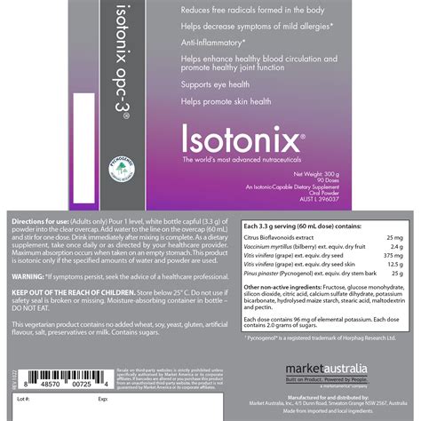 Isotonix Advanced Nutraceuticals By Market America