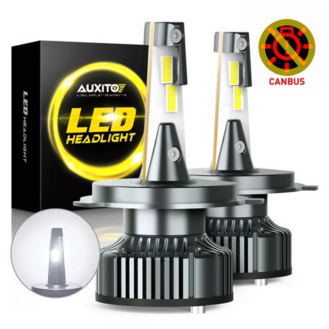 Auxito Pcs Lm H H H H Led Headlight Bulb Canbus