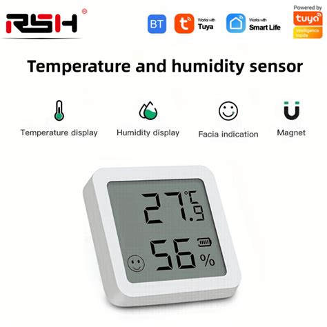 Mini Sensor Inteligente De Temperatura Y Humedad Ble Con Pantalla