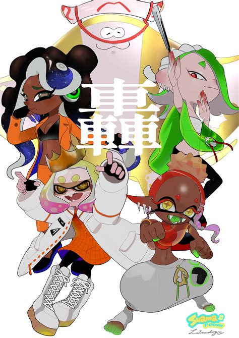 Marina Shiver Pearl Frye And Big Man Splatoon And 2 More Drawn By