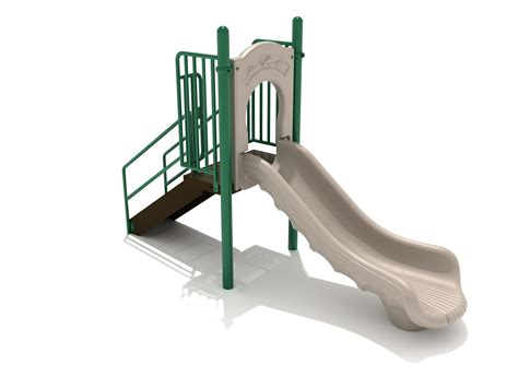 3 Foot Single Straight Slide Commercial Playground Equipment Pro