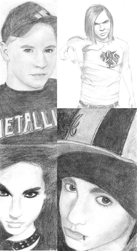 Tokio Hotel Drawing Collage By Animeelf7 On Deviantart