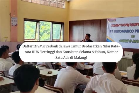 Daftar 15 SMK Terbaik Di Jawa Timur Nomor Satu Ada Di Malang Ayo