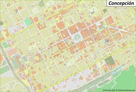 Concepción Mapa | Chile | Mapas de Concepción