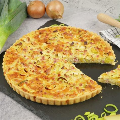 Quiche Lorraine Mit Lauch Speck Lothringer Quiche Kochkino De