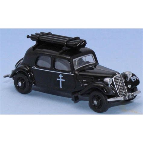 Citroën Traction 11A 1935 noire SAI 6181 avec équipement gaz de