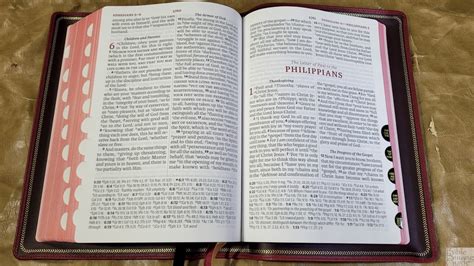 LSB Giant Print Reference Bible In Burgundy Goatskin Review 20